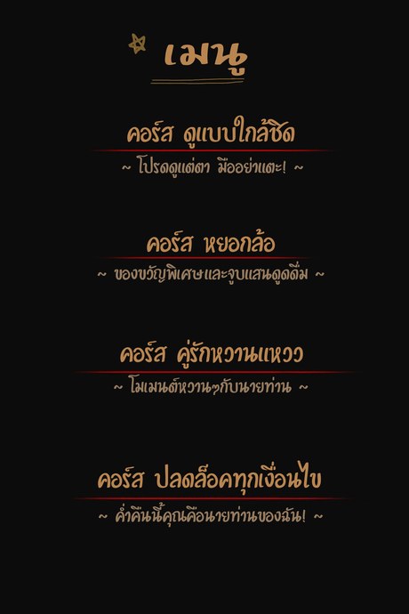 คอร์สพิเศษสำหรับนายท่าน