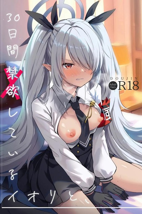 ทำไมต้องห้าม (C106) [mi-ra kuru shiro ~tsupu (Shichimi suzu) ] 30-kakan kin'yoku shite iru Iori to, (Blue Archive)