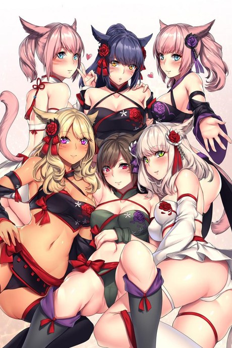 ฮาเร็มสาวหูสัตว์ [lionoil (Arumajiki)] Miqo'te x Harem Ore igai no FC men ga zenin Mesu'te na ken (Final Fantasy XIV)