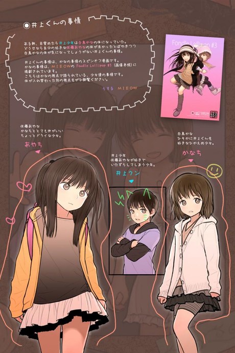 สลับร่าง สร้างสัมพันธ์ [TSF no F (Mieow (Rustle))] Inoue-kun no Jijou