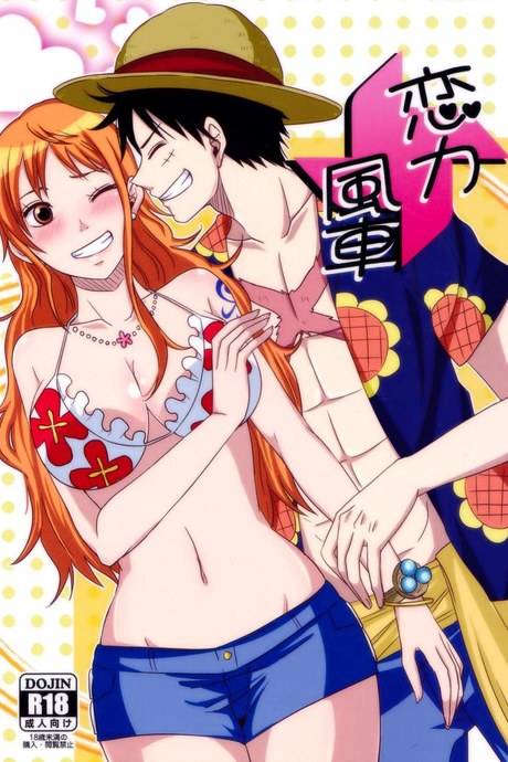 ความรักของลูฟี่ที่มีให้แก่นามิ (Osaka Daienkai! 3) [Pucchu (Echigawa Ryuuka)] Koijikara Kazaguruma (One Piece)