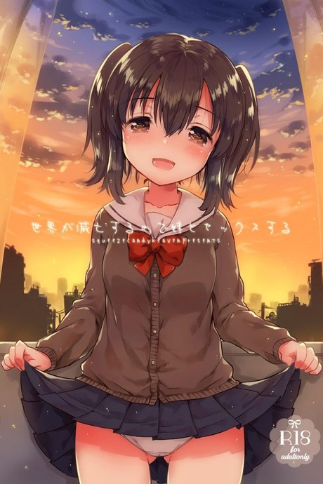 ในเมื่อวันนี้เป็นวันสิ้นโลก ผมเลยขอน้องสาวมีอะไรเเม่งเลย (COMITIA118) [Squeeze Candy Heaven (Ichihaya)] Sekai ga Metsubou Suru node Imouto to Sex Suru | The world is ending, so I'm having sex with my little sister