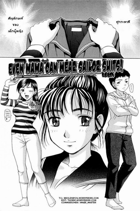 คุณแม่ในชุดนักเรียน [Shiraishi Nagisa] Mamadatte! Sailor Fuku | Even Mama can wear Sailor Suits! (Mama ni Oborete)