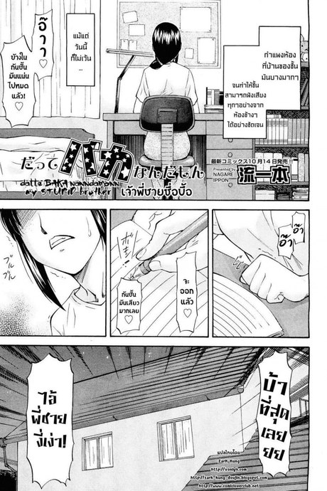 เจ้าพี่ชายซื่อบื้อ [Nagare Ippon] Datte Baka Nandamon | My Stupid Brother (COMIC Aun 2011-10)